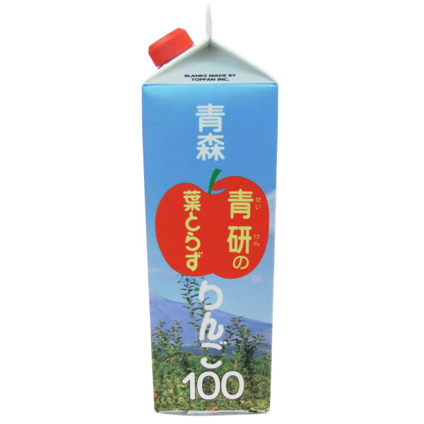 葉とらずりんご（1000g）3本入〜20本入 - りんごの青研