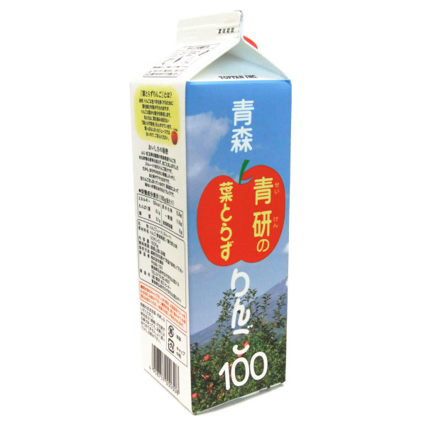 葉とらずりんご（1000g）3本入〜20本入 - りんごの青研